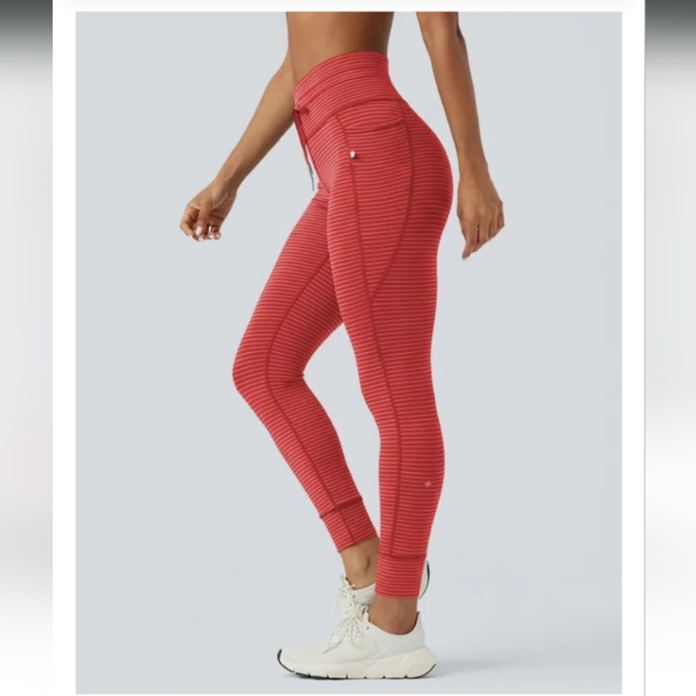 HALARA Red Striped Leggings